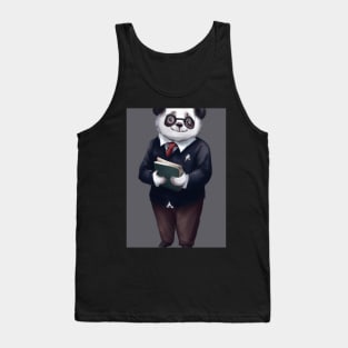 Librarian Panda Tank Top